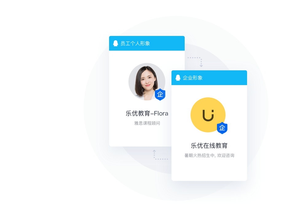员工以统一企业形象接待