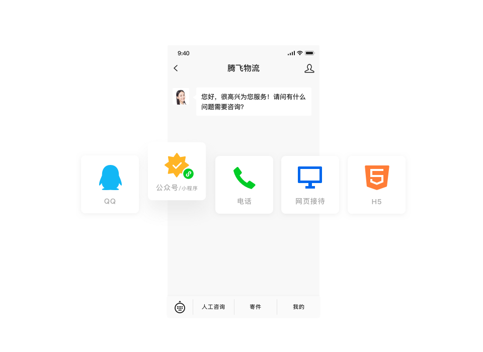 微信公众号接待商机把握及时灵活